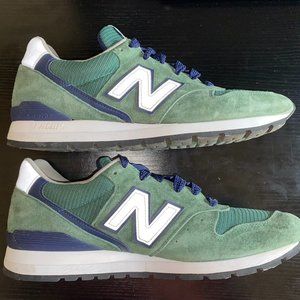 NEW BALANCE 996 HERITAGE MADE IN USA GREEN/NAVY SNEAKERS